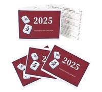 Genérico Carta De Mahjong | Manual Impermeable Portátil - Cartas De Mah Jongg Americano Fáciles De Leer,para Principiantes Mujeres Hombres Noche De Juego Fiesta En Casa Vacaciones Reuniones