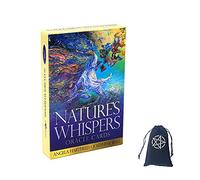 Genérico Cartas de Oráculo de los Susurros de la Naturaleza,Nature's Whispers Oracle Cards,with Bag,Card Game,Juguetes de adivinación
