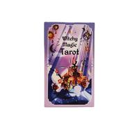 Genérico Cartas de oráculo de Tarot mágico Witchy, edición en inglés, Cartas de adivinación, Juego de Tarot, Regalo para Magos, Juego de Noches Familiares Witchy Magic Tarot