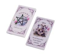 Genérico Cartas de Oráculo Tarot - Baraja en Inglés para Principiantes | 20 Hojas Accesorios Meditación Sabiduría Exploración Espiritual Juvenil Adultos Unisex Viaje