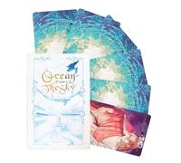 Genérico Cartas de Tarot - 78 Cartas con Guía de Aprendizaje Portátil,Barajas de Tarot clásicas - para Cumpleaños Reuniones Familiares Meditación Viajes Lectura de Hogar