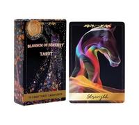 Genérico Cartas de Tarot - Cartas De Videncia Artísticas Florales - Herramienta de Lectura y Guía para Amantes del Arte, Interpretación de Sueños, Despertar Espiritual, Buscadores Espirituales y