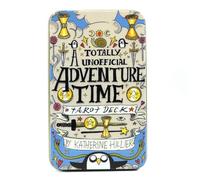 Genérico Cartas de Tarot de Tiempo de Aventuras, 78 Uds. En una Caja de Metal de estaño, Cartas de Tarot con Borde Chapado en Oro para adivinación, Hermoso Paquete The Adventure Tim Tarot