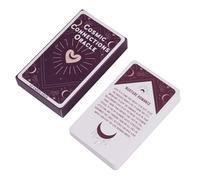 Genérico Cartas De Tarot para Principiantes,Cartas Adivinatorias Portátiles | Juego De Mesa De Adivinación para Fiestas Vacaciones Baraja Oracle 54 Cartas