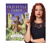 Genérico Cartas del Tarot - Baraja de Cartas del Tarot de 4 Pulgadas | de de Papel: baraja de 78 en inglés Completa para Principiantes con imágenes vívidas diseñadas para lecturas Divertida