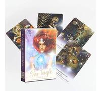 Genérico Cartas del Tarot del Oráculo del Templo de Las Estrellas,Star Temple Oracle Tarot Cards,Tarot Deck,Firend GameJuguetes de adivinación