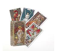 Genérico Cartas del Tarot Doradas del Art Nouveau,Golden Art Nouveau Tarot Cards,Tarot Deck,Firend GameJuguetes de adivinación