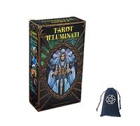 Genérico Cartas del Tarot Illuminati,Tarot Illuminati Cards,with Bag,Party Game,Juguetes de adivinación