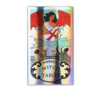 Genérico Cartas láser del Tarot de Brujas Modernas,Modern Witch Tarot Laser Cards,Tarot Deck,Firend GameJuguetes de adivinación