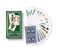 Generico Cartas napolitanas 100% plastificadas - Baraja de 40 cartas de juego profesionales, impermeables, resistentes y lavables, ideales para escoba, escoba, briscola, trespasette y as de peluche
