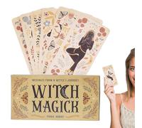 Genérico Cartas Oracle para Adultos,Cartas De Entretenimiento | Juego De Mesa Guia De Magia Bruja para Fiestas Familiares Noches De Reunion Viajes Al Aire Libre Y Vacaciones