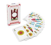 Generico Cartas Piacentine 100 % plastificadas - Baraja de 40 cartas de juego profesionales, impermeables, resistentes y lavables, ideales para escoba, escoba, briscola, trespasette y as pigliatutto