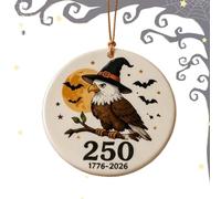 Generico Carteles de Halloween Decorativo de Acrílico 2D 250° | Adorno recuerdo fiesta USA 250 años para dormitorio, pared, ventana, jardín y fiesta de inauguración