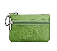 Genérico Cartera Billetera Hombre - Carteras para Hombre Ring Mini Zipper Leather Pouch Little with Purse Key Wallet Women's Wallet (Green One Size)