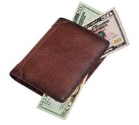 Genérico Cartera con Bloqueo - Tarjetero De Cuero PU para Múltiples Tarjetas, Billetera Corta Compacta, Bolso De Mano Vintage para Hombre | Organizador De Bolsillo, Elegante Cartera De Viaje para T