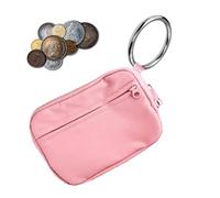 Generico Cartera con cremallera, monedero, cartera de muñeca para mujer - Tarjetero con cremallera Funda de muñeca para ir de compras, viajes, Rosa, riferimento alla descrizione, Consulte la