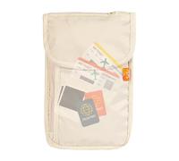 Generico Cartera de cuello para viaje - Monedero cuello viaje | impermeable antirrobo para teléfono y pasaporte hombre mujer viajeros senderismo oficina casa vacaciones, beige, Fare riferimento alla
