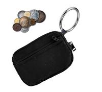 Generico Cartera de muñeca, Cartera con Llavero,Billetera de Nylon Impermeable para Mujer | Tarjetero Tarjetero Llavero Llavero de Nylon Impermeable para Mujer, Negro, riferimento Alla