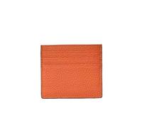Genérico Cartera de Tarjeta de Visita Delgada de Cuero Genuino Premium; Estuche de Tarjeta de una Sola Pieza de Piel de Vaca diseño Simple