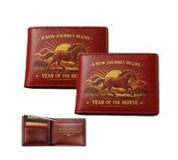 Genérico Cartera del Año del Caballo 2026: un símbolo de Fuerza y nuevos comienzos, Cartera del Zodiaco del Caballo de la Suerte (B1)