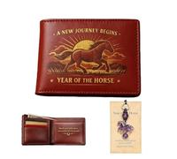 Genérico Cartera del Año del Caballo 2026: un símbolo de Fuerza y nuevos comienzos, Cartera del Zodiaco del Caballo de la Suerte (C1)