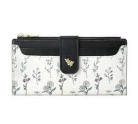 Genérico Cartera Delgada Bolso Delgado Floral Vegano De Cuero
