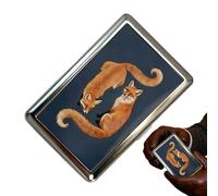 Genérico Cartera Metálica Portatarjetas | De Estilo Vintage y antirrobo | Portatarjetas de Aluminio - para Viajes Diarios, Universidad, Hombres, Mujeres, Novia, Madre