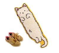 Genérico Cartoon Cat Mat, Absorbent Bath Rug Set, Quick Dry Microfiber Floor Pad with Non Slip Backing, Soft Washable Home Textile, Cute Animal Themed Design, Bedroom Use for Bedside Comfort