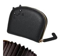 Genérico Cartoon Cat Wallet Credit Card Pouch - Wallet Pouch,PU Leather Change Purse Walletss | Zipper Card Cases Holder for Girls & Women