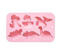 Genérico Cartoon Dinosaurio Silicona Mold - 6 Cavity Dinos Cake Molds