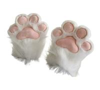 Genérico Cartoon Paw Mittens - Adorable Furry Animal Gloves, Plush Kitten Hand Cover, Coziy Winter Warmers | Holiday Boys Girls Cosplay Accessory, Costume Party Wear, Soft Plush Hand Protection, Gift