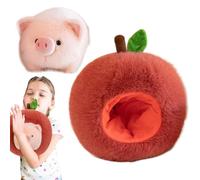 Genérico Cartoon Pink Plush Animal - Adorable Toy Pillow Bundle, Ultra Soft Fruit Inspired Stuffed, Home Decoration Set, Cute Collectible Dolls | Festive Holiday Decor, Kids Room Comfort