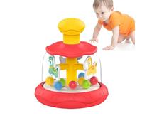 Genérico Cartoon Press & Spin Toy | ABS, 15.2x13.3x13.3cm, 163g | Soothing Twirling Toy For Ages 0-3 | Early Learning Infant Activity