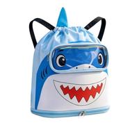 Genérico Cartoon Shark Swim Gear Bag With Drawstring For Pool Essentials