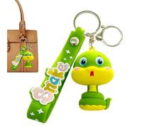 Genérico Cartoon Snake Keychain - 3D Animal Keychain Charm for Backpack | Cute Lucky Snake Pendant Keyring for Year of the, Adults & Kids, Friends, Family, Bags, & Daily Accessories