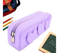 Genérico Cartuchera Silicona organizadora de lápices con Compartimentos | estuche portabolígrafos para estudiantes para Desplazamientos, Viajes, Aire Libre, Colegio, Aula y diario en la oficina