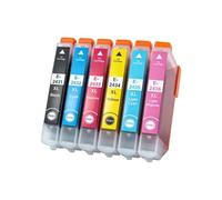 Genérico Cartucho de Tinta 24XL 24 para T2431 T2432 XP-55 XP-750 XP-760 | Juego de cartuchos 24 y 24XL, tinta dye, 13 ml por cartucho(1SET BK CMY LC LM)