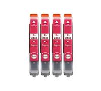 Genérico Cartucho de Tinta 24XL 24 para T2431 T2432 XP-55 XP-750 XP-760 | Juego de cartuchos 24 y 24XL, tinta dye, 13 ml por cartucho(4PCS Magenta)