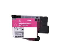 Genérico Cartucho de Tinta, Compatible con Brother, LC527 LC527XL | MFC J4350DW, J4550DW, BK 1300Pages; CMY 900Pages(LC527 M)
