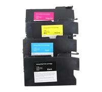 Genérico Cartucho de Tinta Compatible CW2200, Compatible con Cartuchos de trazador de Impresora de ingeniería Ricoh MP CW2200 CW2200SP CW2201SP(4Color-CW2200)