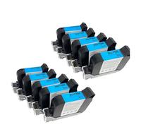 Genérico Cartucho de Tinta for Impresora portátil Compatible con 10 Uds. 2588, Cartucho de Tinta Negro solvente ecológico de Secado rápido, Altura de impresión de 12,7mm SP70