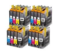 Genérico Cartuchos de Tinta, Compatible con Brother, LC123 MFC-J4410DW | MFC-J4510DW, MFC-J4610DW, MFC-J4710DW, MFC-J470DW, MFC-J870DW, DCP-J4110DW(4SET)