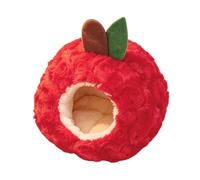 Genérico Casa de Jerbo Hábitat Hogar Cálido con Lecho y Diseño con Frutas | Casa para hámster Mascotas pequeñas, animales, ratones, jerbos, erizos, chinchillas, descanso y sueño invernal