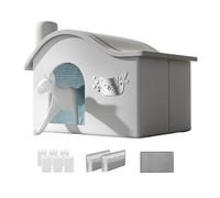 Genérico Casa Refrescante para Gato - Refugio Portátil y Plegable - Cueva para Gatos con Bolsas de Hielo | para Descanso y Sueño en Interior Exterior Perro Cachorro
