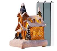 Genérico Casas De Pueblo Navideño | Pueblo De Nieve con Luces | Decoración Hogar para Estante Ventana Escaparate | Fiesta Invierno Navidad