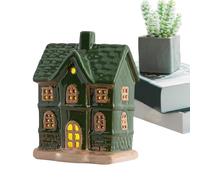 Generico Casas navideñas Luminosas - Decoración de Mesa con luz LED - Centro de Mesa navideño - para la casa de Las para Interiores Estante de de Estilo rústico