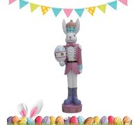Genérico Cascanueces de Pascua Decoración | Decoraciones de Pascua Tradicionales y Coloridas | Decoración de Soldados Conejos | Para Disponer en Mesa o Chimenea en Primavera