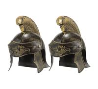 Genérico Casco de Soldado para Disfraz Medieval, 2 Piezas de Accesorios para Guerreros en Representaciones Teatrales y Fiestas Temáticas