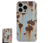 Genérico Case for iPhone 16 Pro MAX, Retro Rust Mobile Phone Cases, Personalized and Funny Mobile Phone Accessories, Applicable to iPh-One Series (iPhone 14)