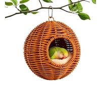 Generico Caseta para jaula - Caseta lavable con estructura de acero resistente a la masticación, cabaña para tortolitos resistente a mordeduras | para loros lavable | para I